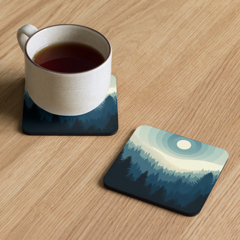 Cork-back coaster Cork-back coaster