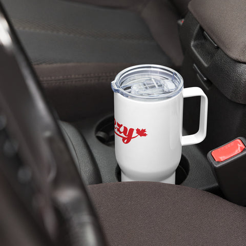 Travel mug with a handle Travel mug with a handle