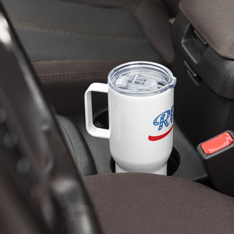 Travel mug with a handle Travel mug with a handle